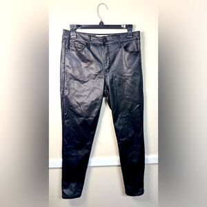Sanctuary | Ankle Skinny Black Faux Leather Women’s Pants | Size 8